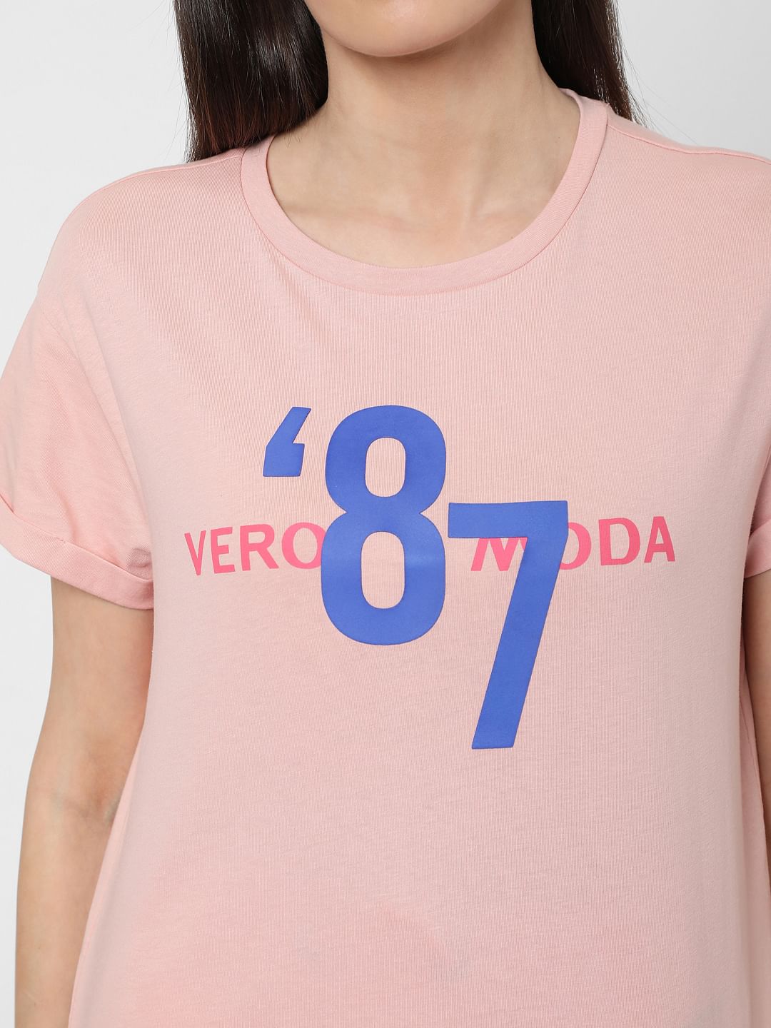 Pink Logo Print Lounge T-Shirt