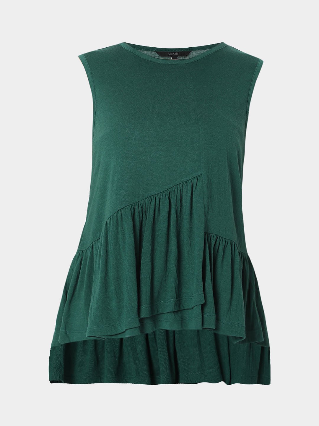 Green Peplum Top