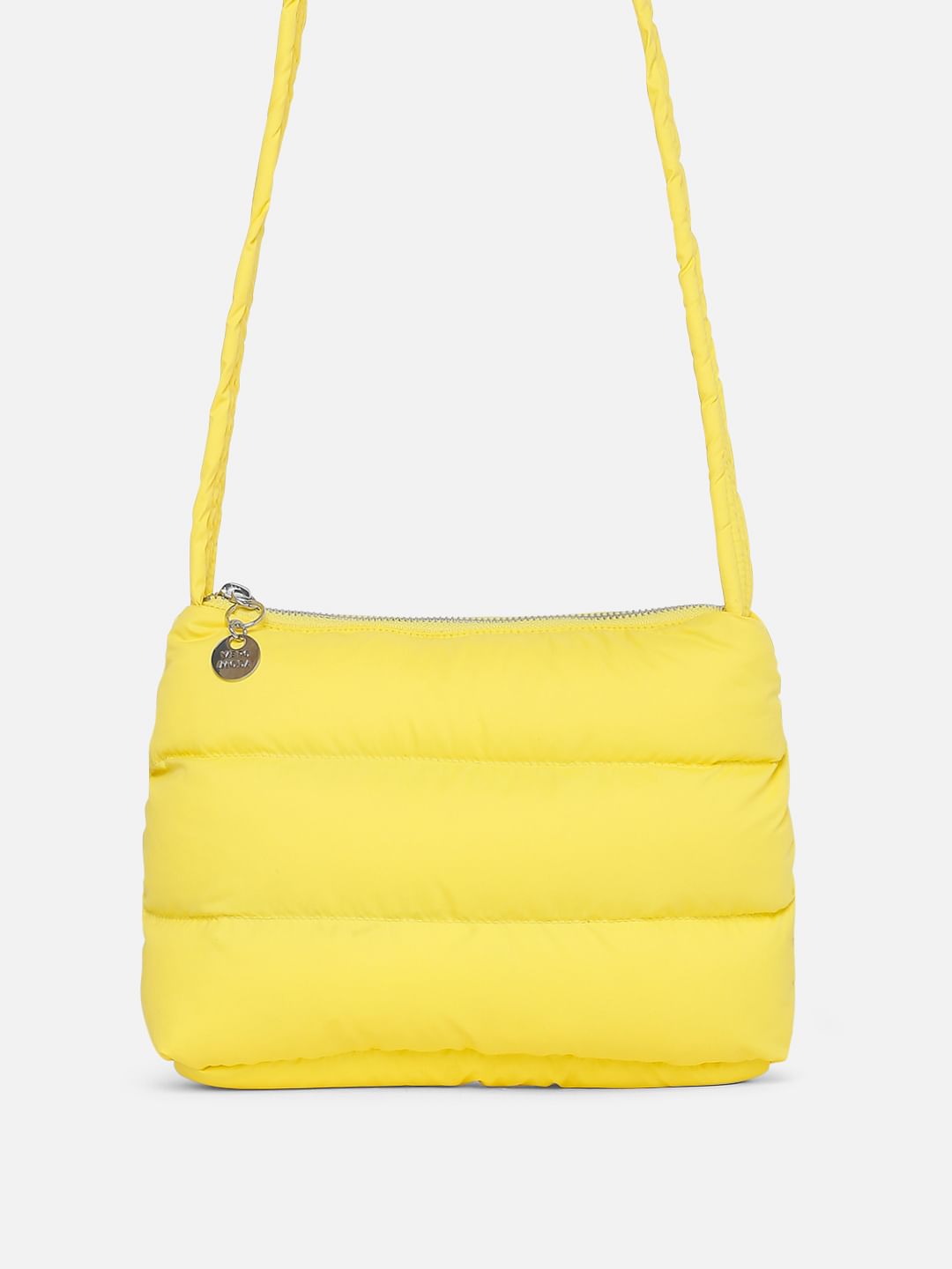Yellow Quilted Sling Bag