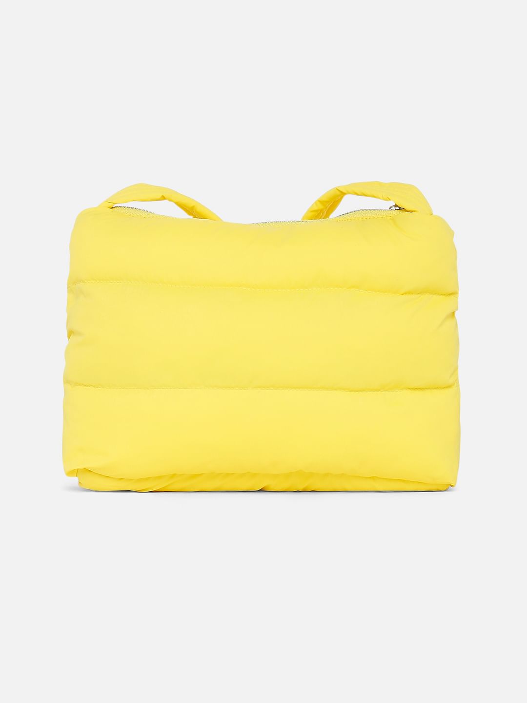 Yellow Quilted Sling Bag