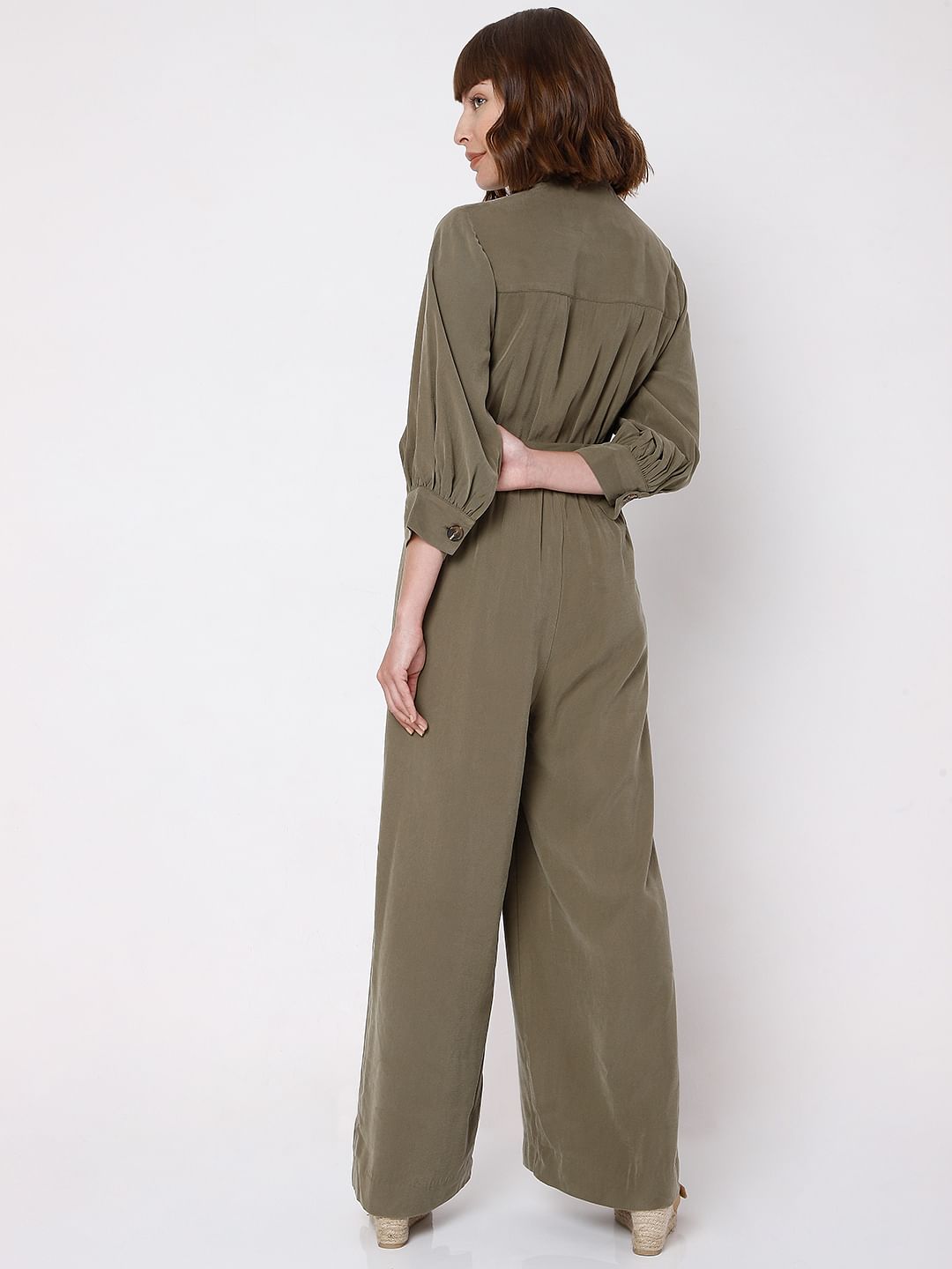 Green Belted Jumpsuit