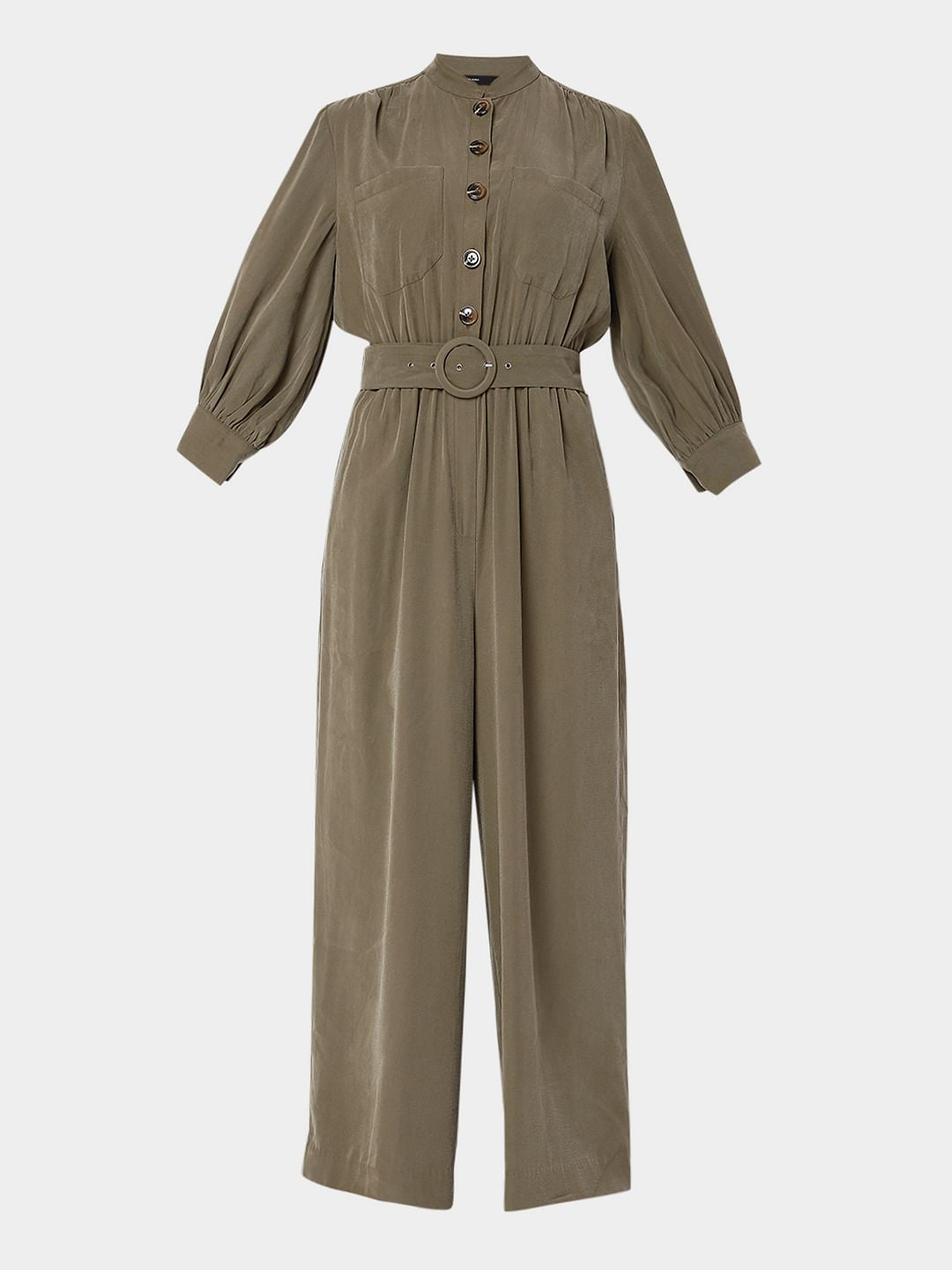 Green Belted Jumpsuit