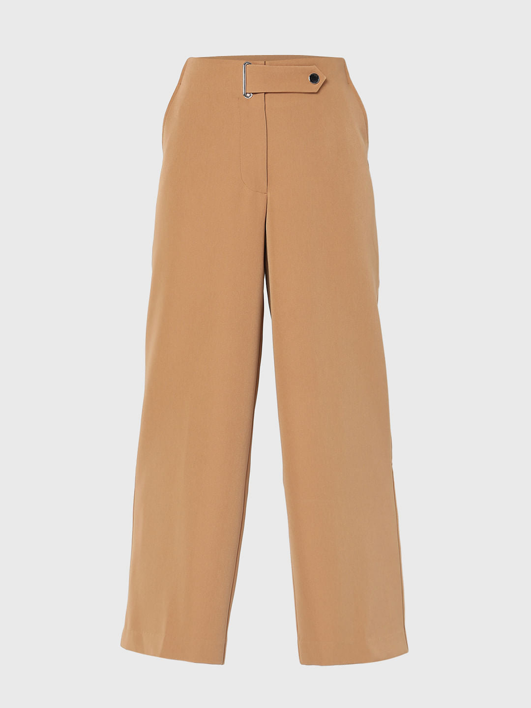 Brown Wide Leg Trousers