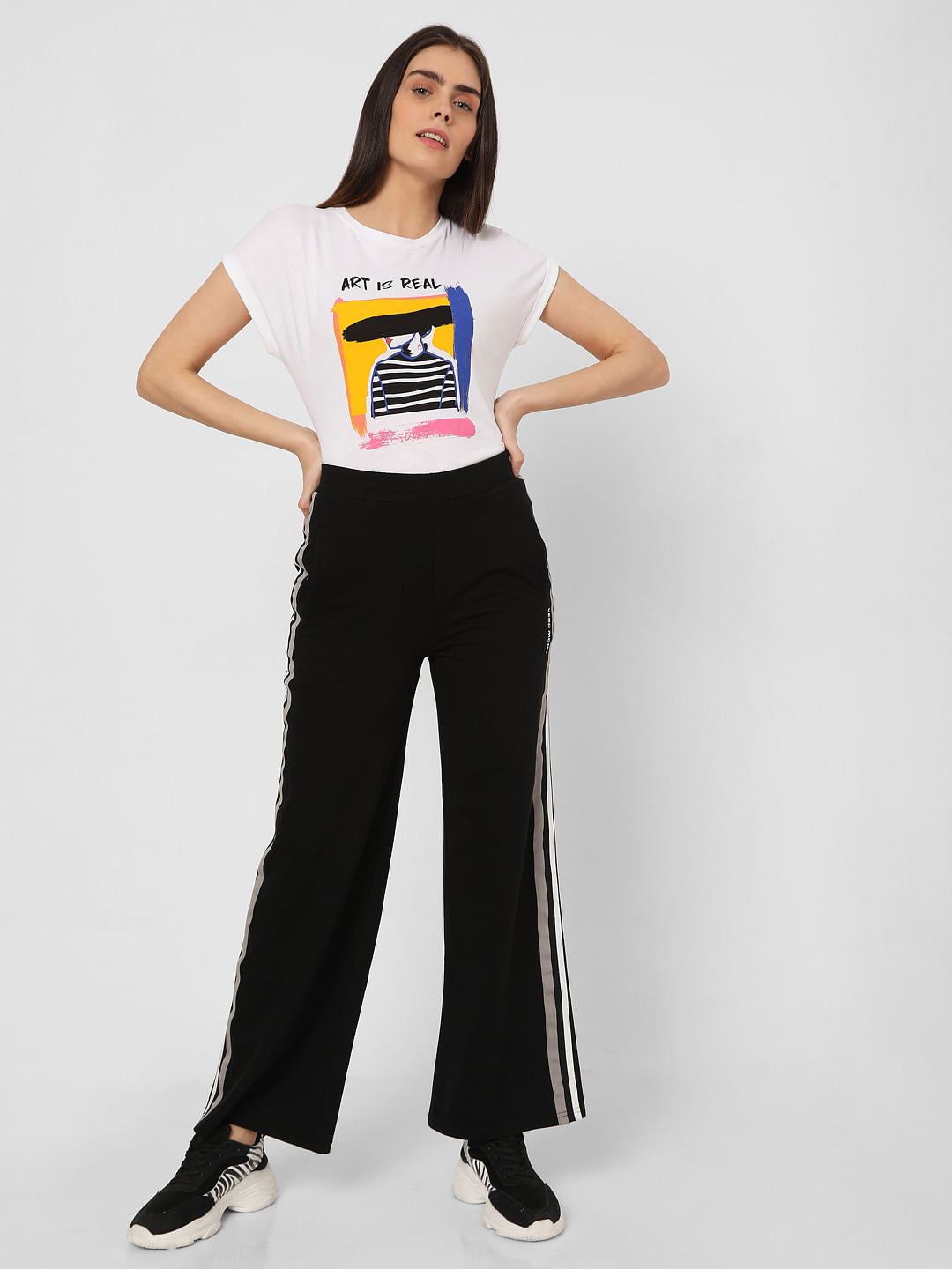 Black Flared Lounge Joggers