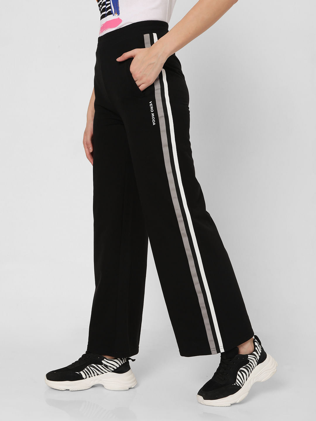 Black Flared Lounge Joggers