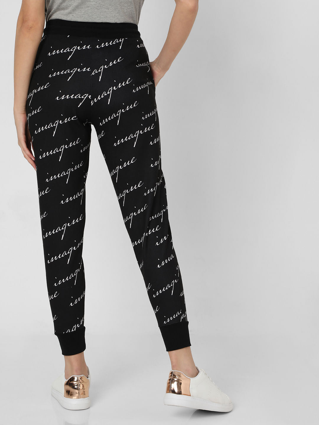Black Printed Lounge Joggers