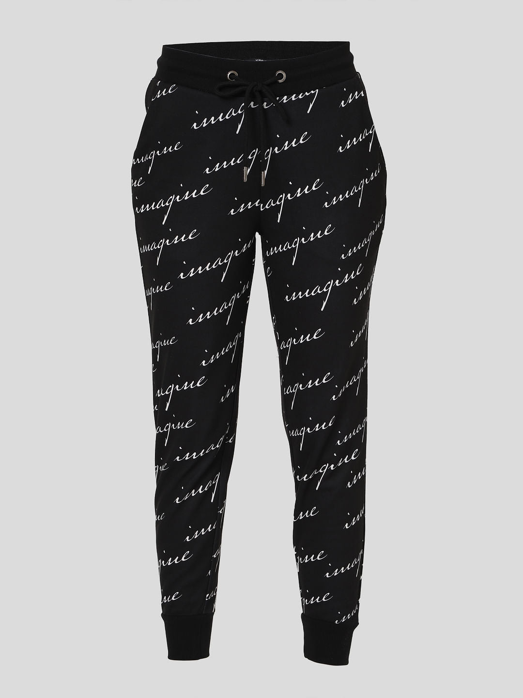 Black Printed Lounge Joggers