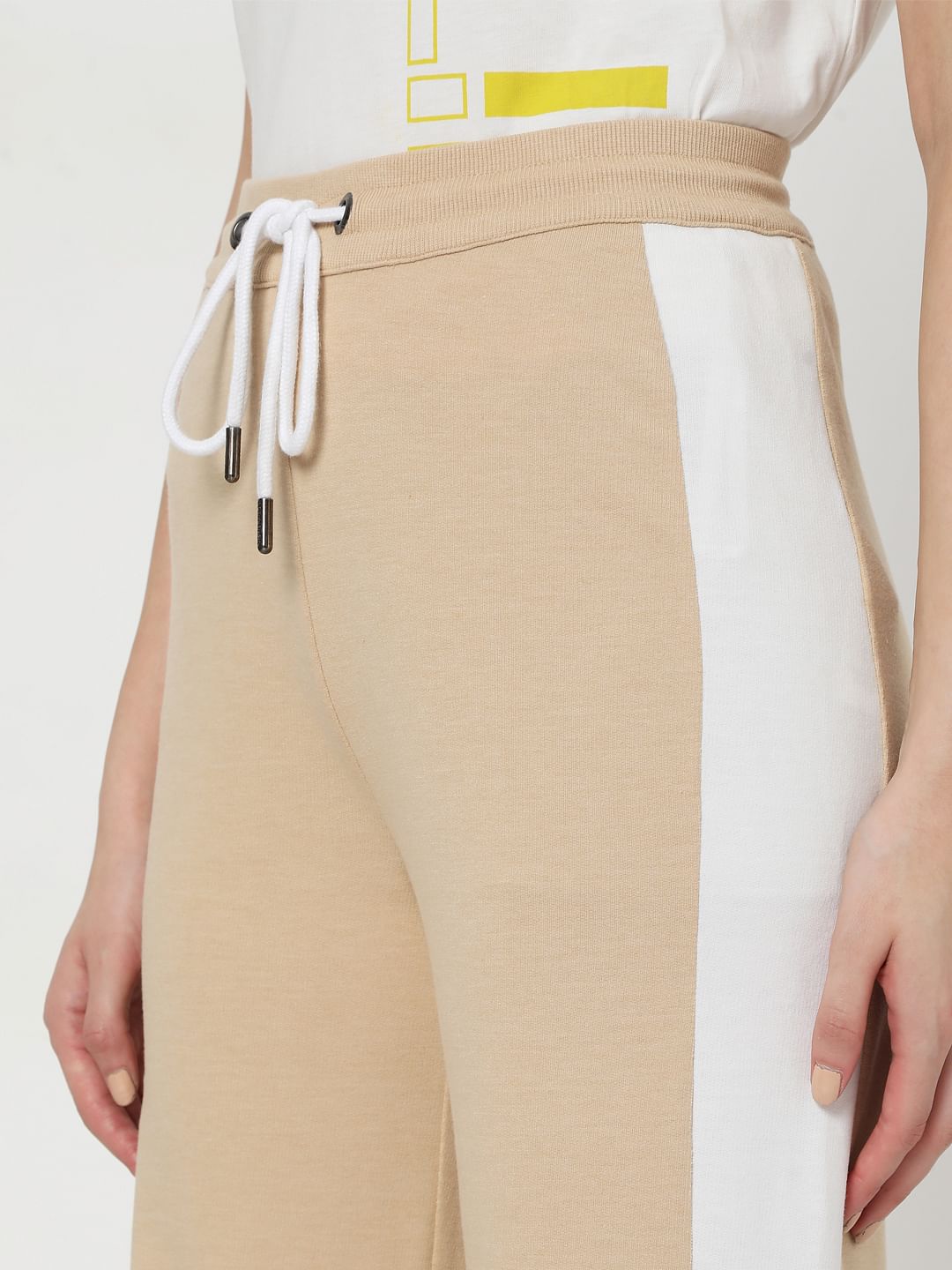 Beige Flared Lounge Pants