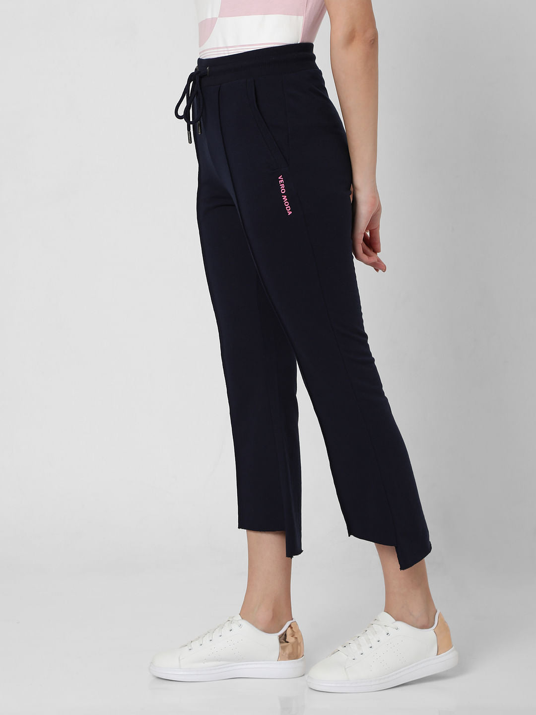 Navy Blue Flared Lounge Pants