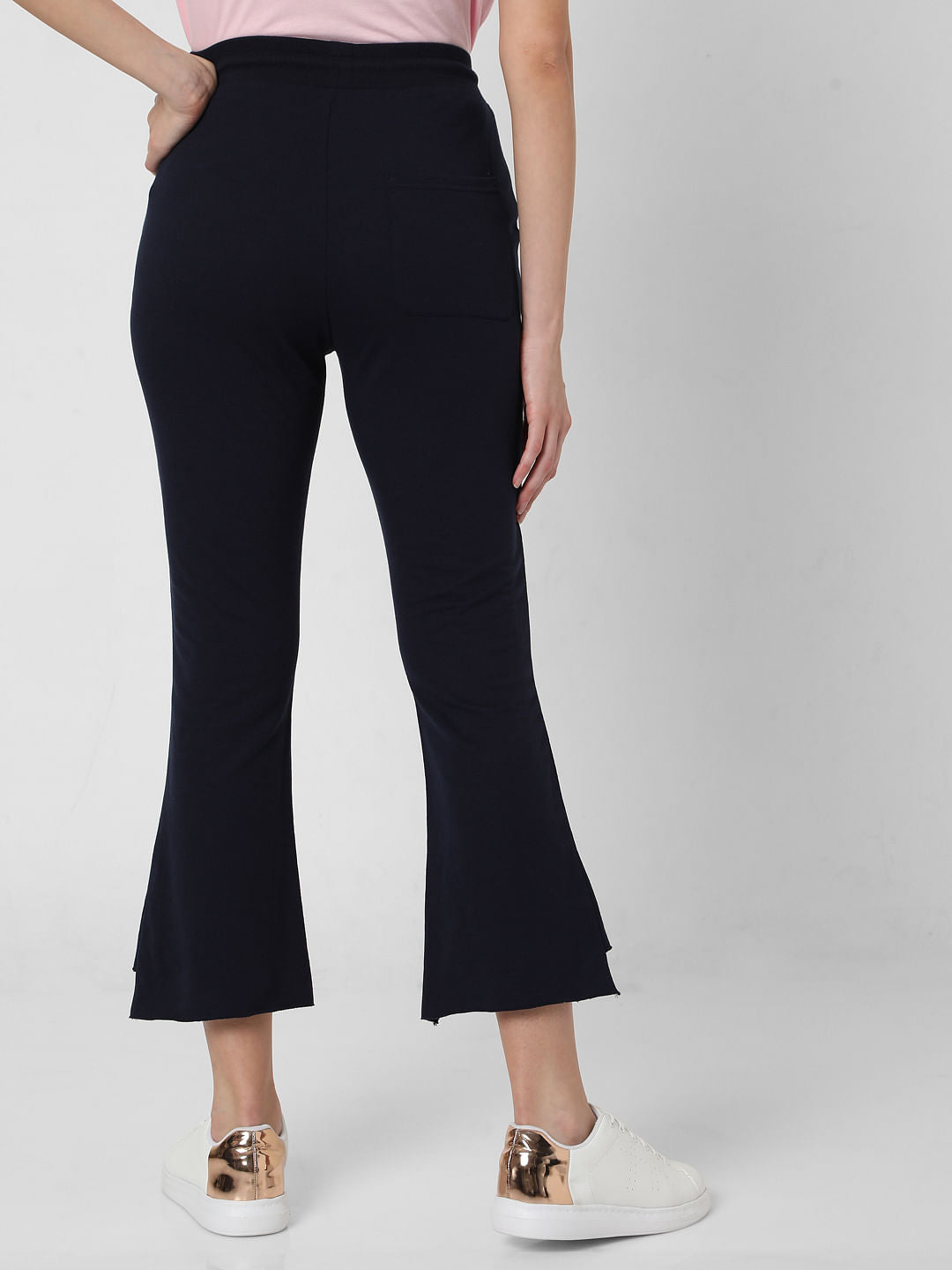 Navy Blue Flared Lounge Pants