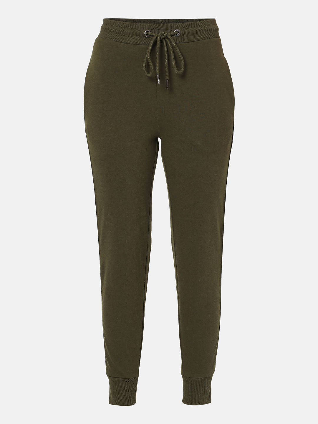 Green Slogan Print Lounge Joggers