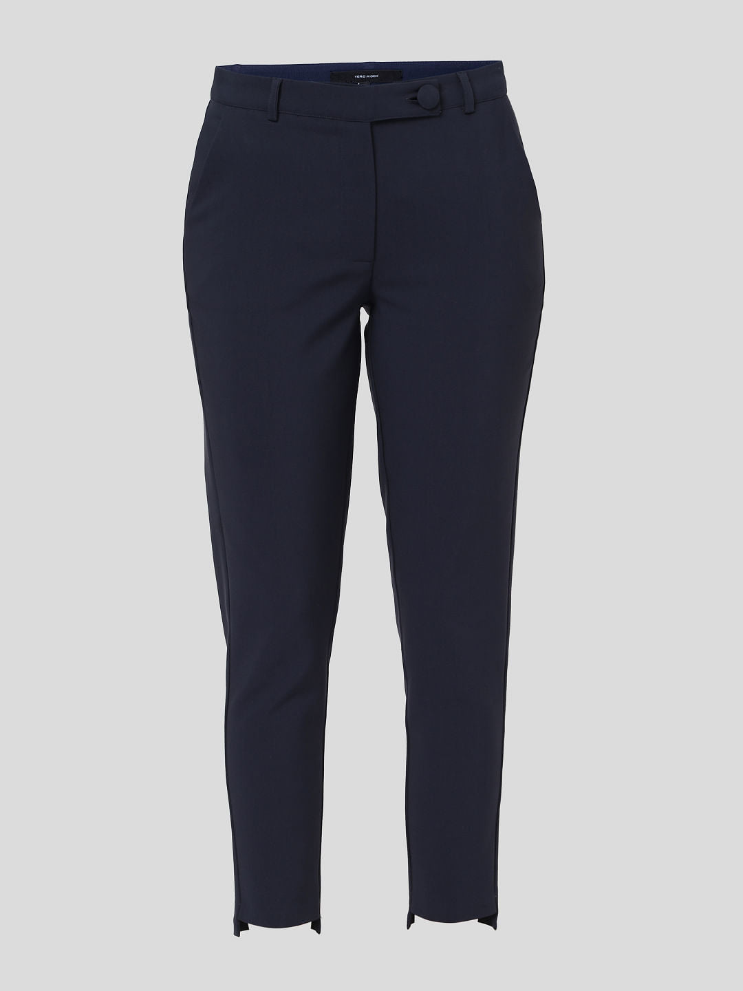 Blue Mid Rise Co-Ord Set Trousers