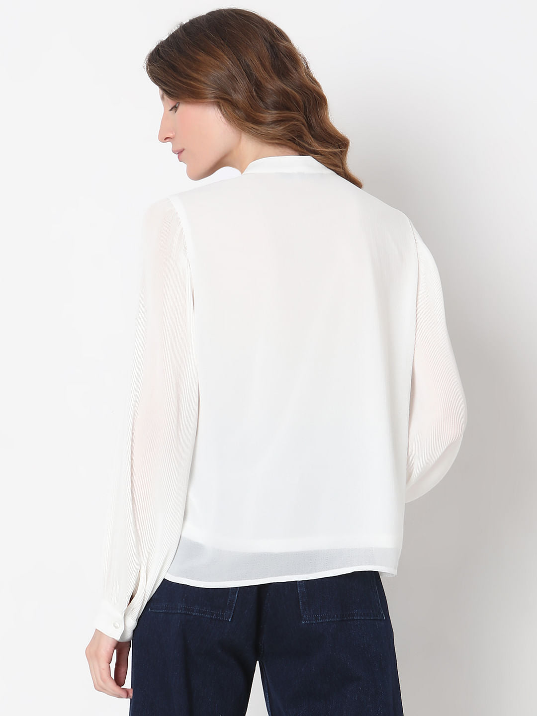White Frill Detail Shirt