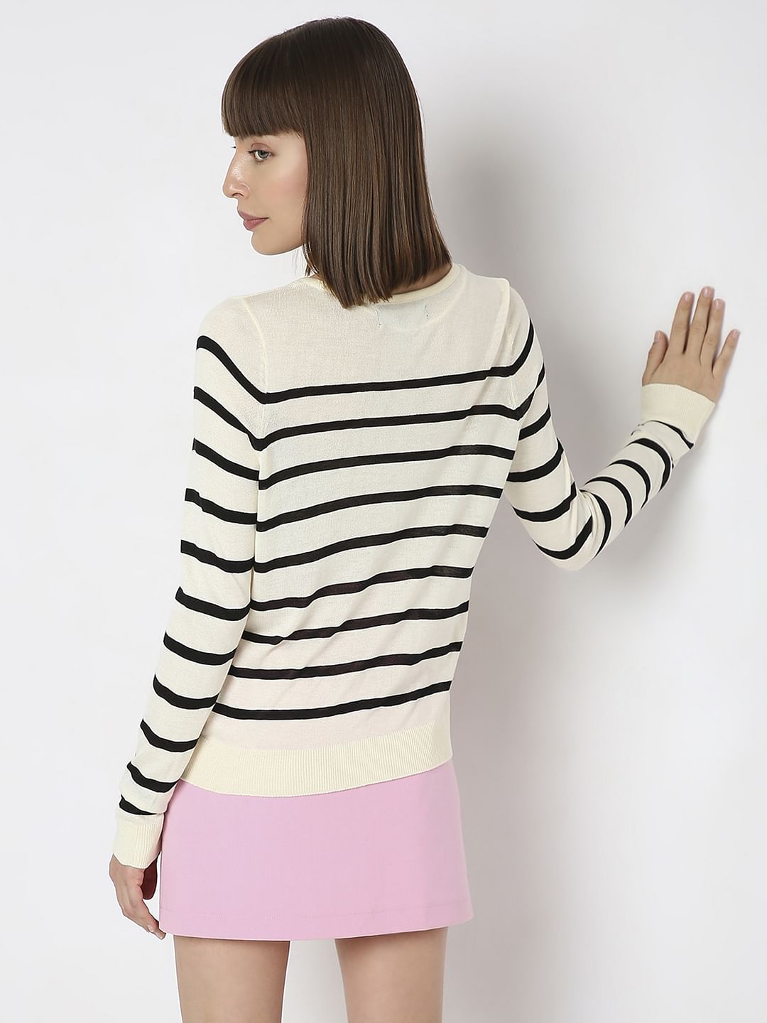 Off-White Striped Pullover