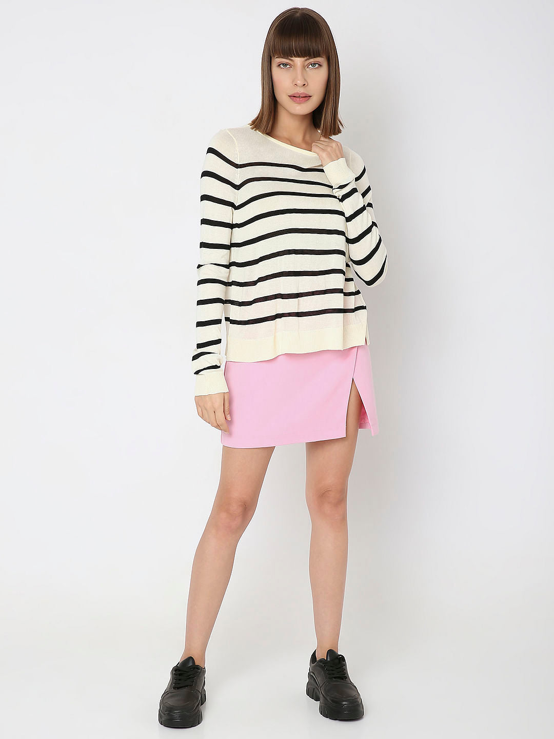 Off-White Striped Pullover