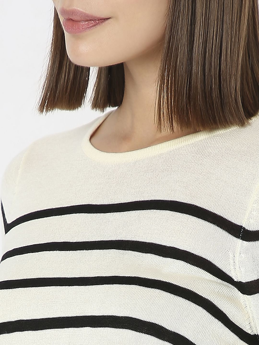 Off-White Striped Pullover