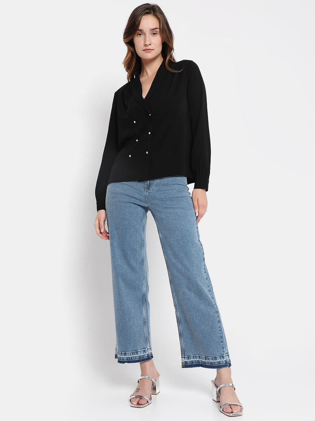 Black Pearl Embellished Top