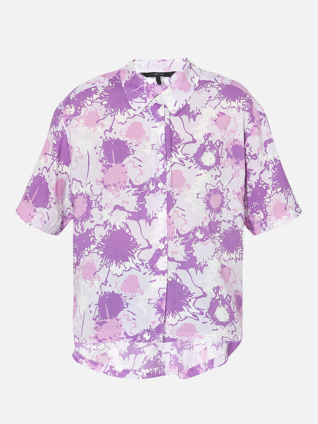 Purple Printed Shirt