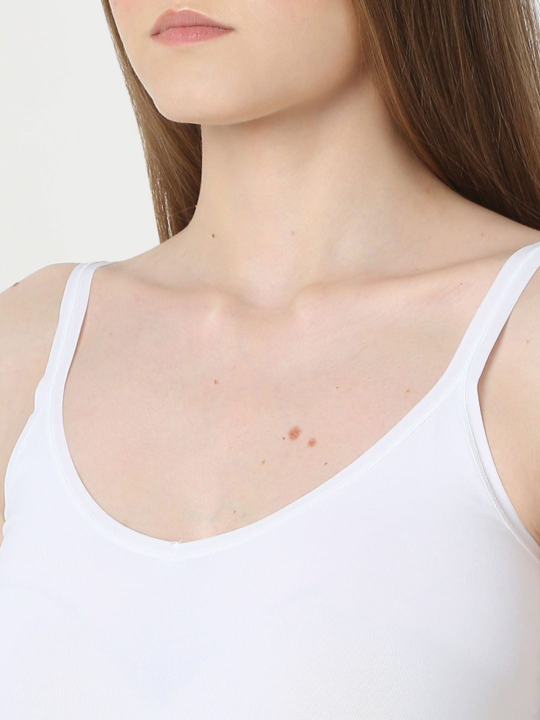 Intimates White Innerwear Top