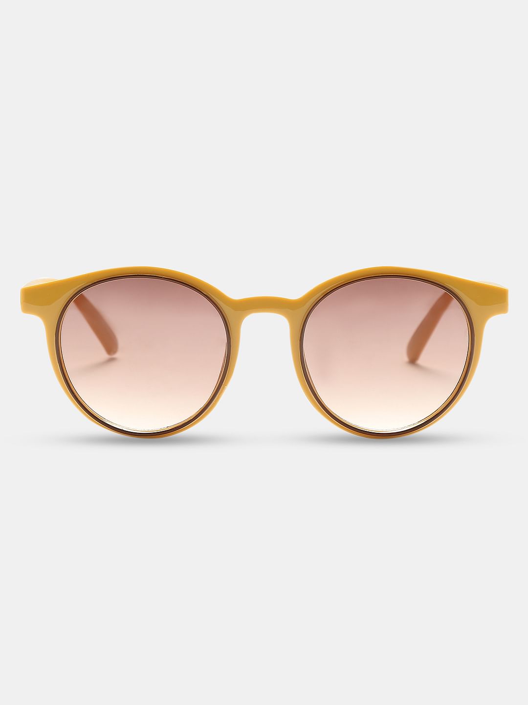 Mustard Round Sunglasses