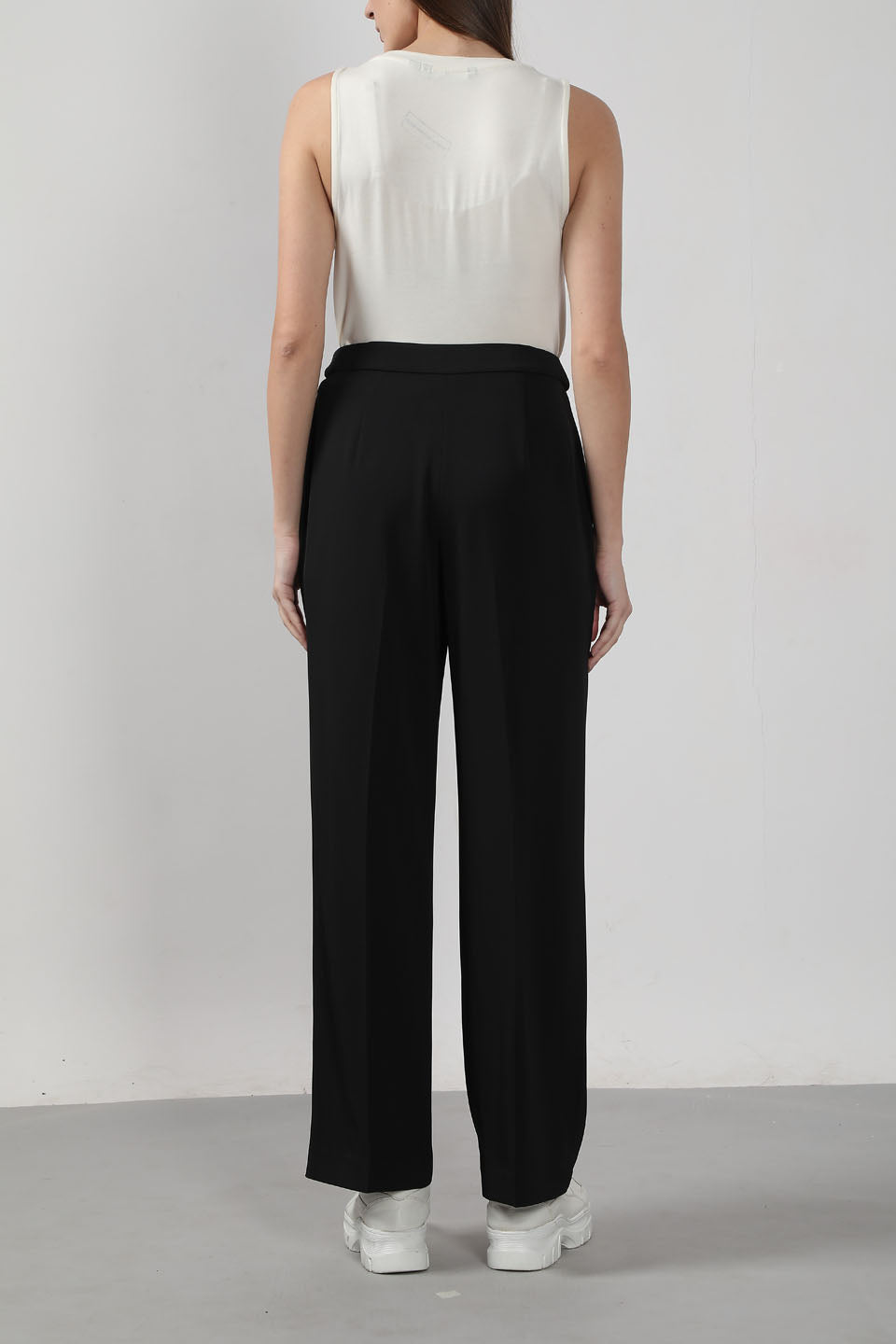 Black High Rise Flared Pants