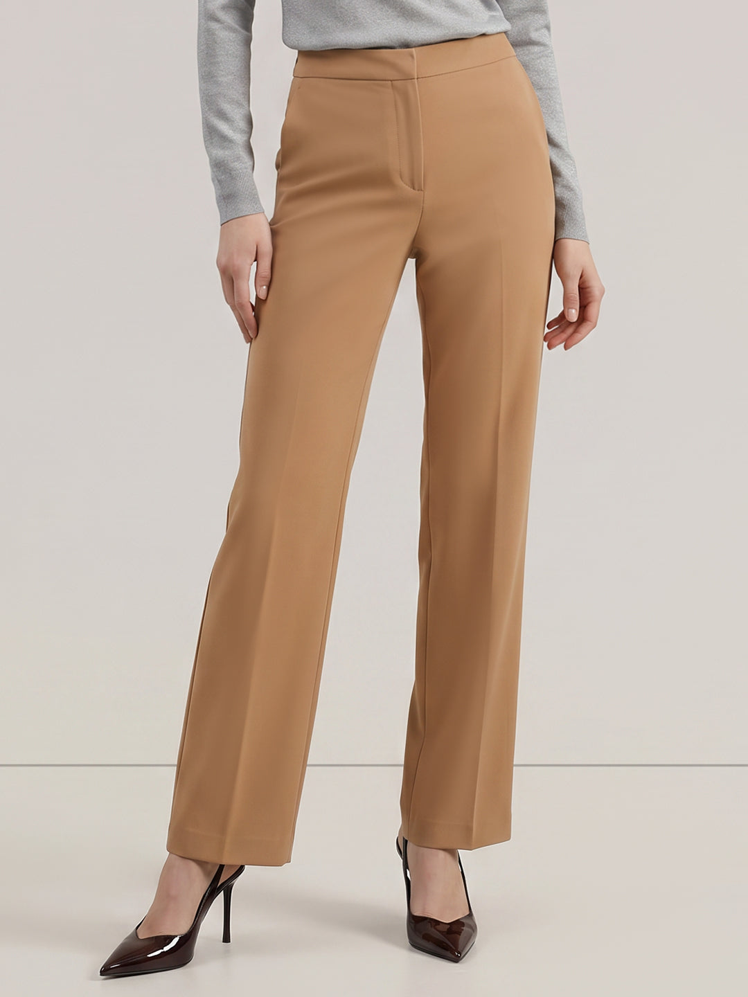 Brown High Rise Pants