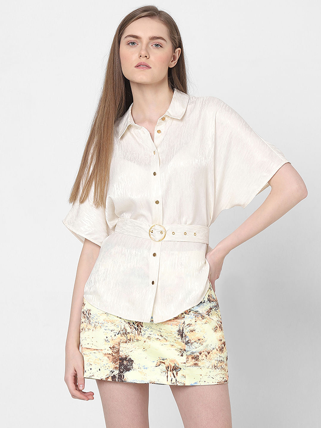 Off-White Textured Shirt