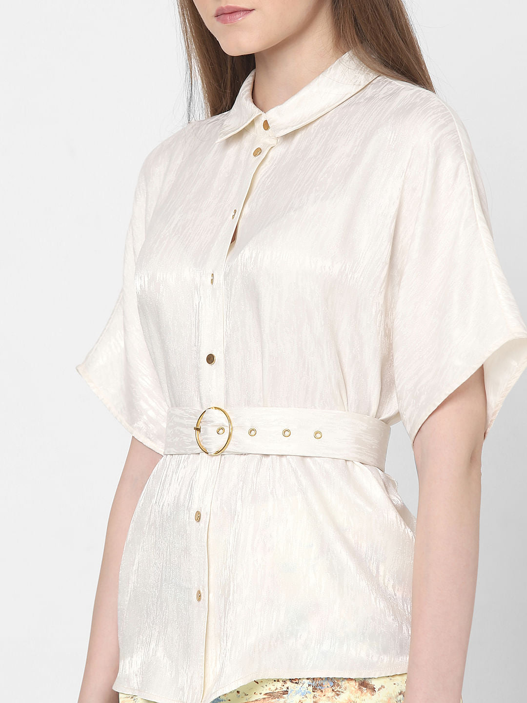 Off-White Textured Shirt