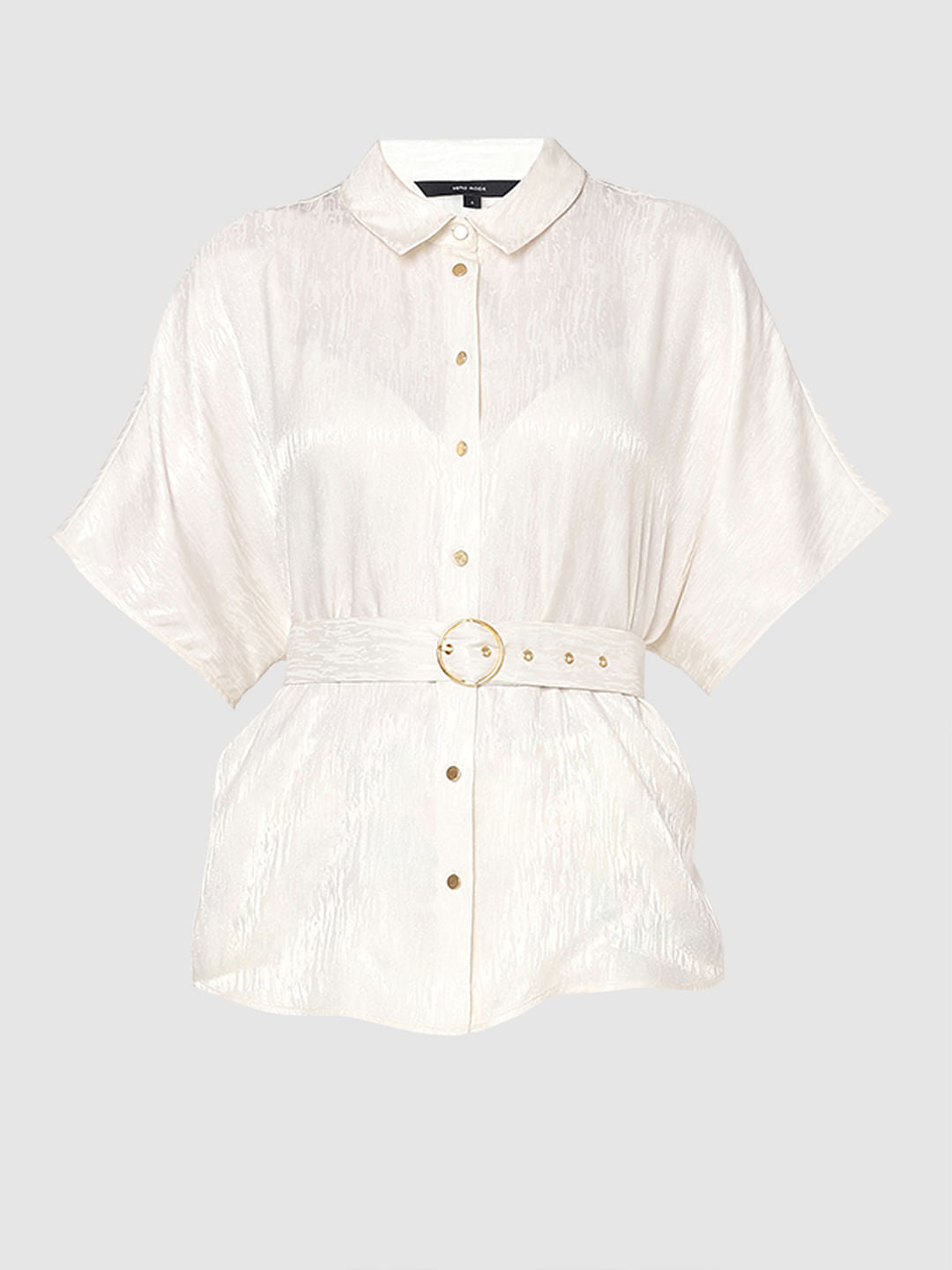 Off-White Textured Shirt