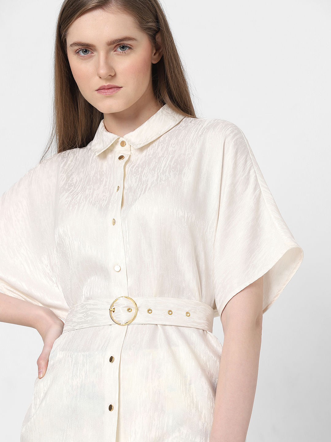 Off-White Textured Shirt