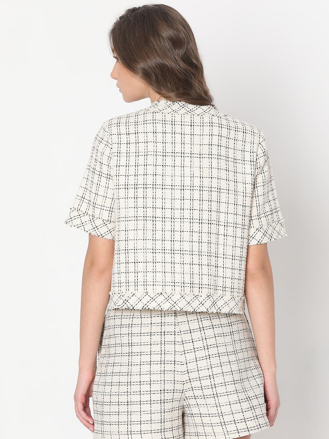 Off-White Check Co-Ord Set Jacket