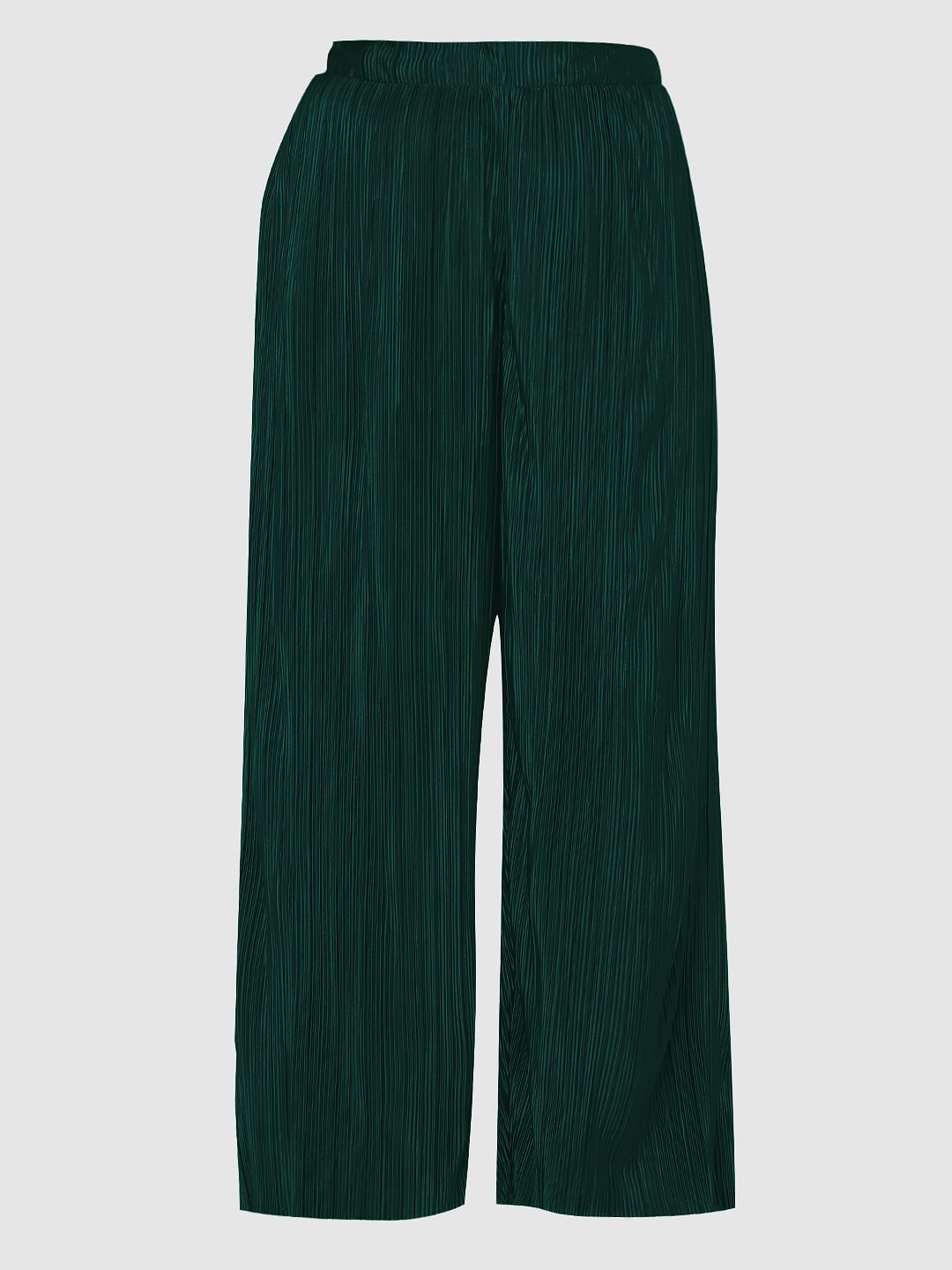 Curve Dark Green High Rise Co-Ord Set Pants