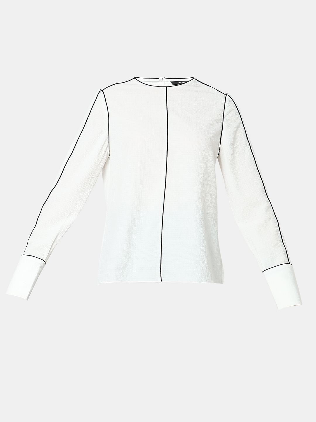 White Full Sleeves Top