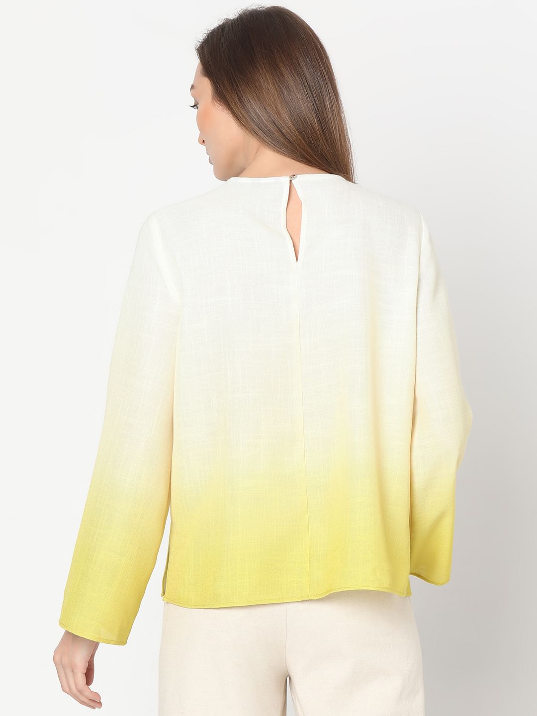 Yellow Ombre Top