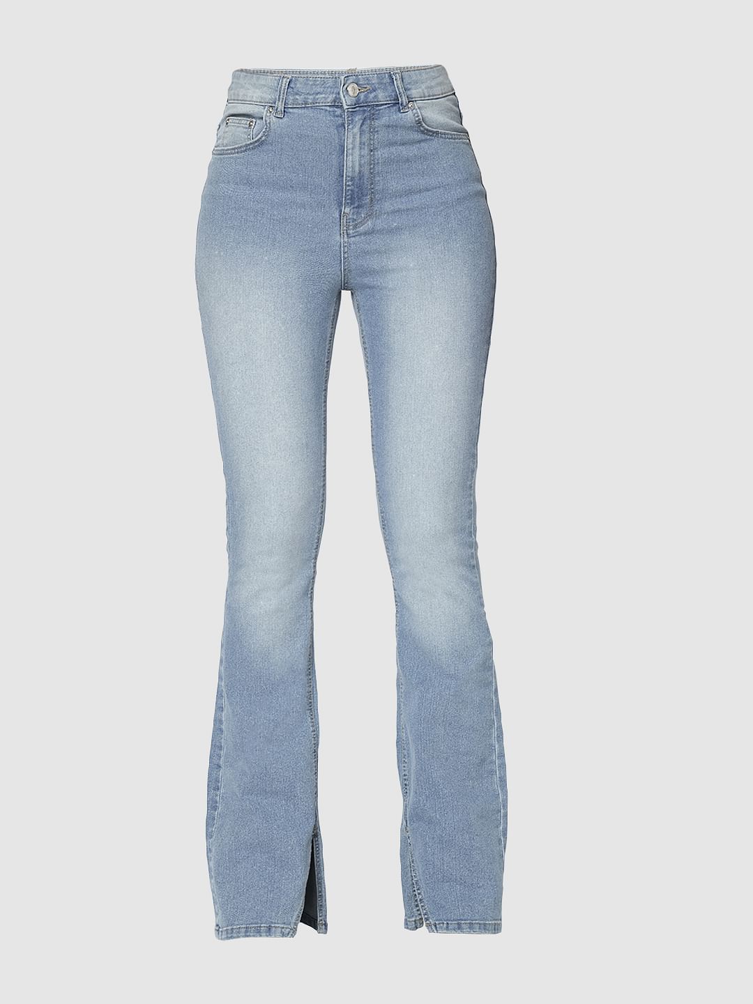 I.Scenery By Vero Moda Light Blue High Rise Petra Bootcut Jeans