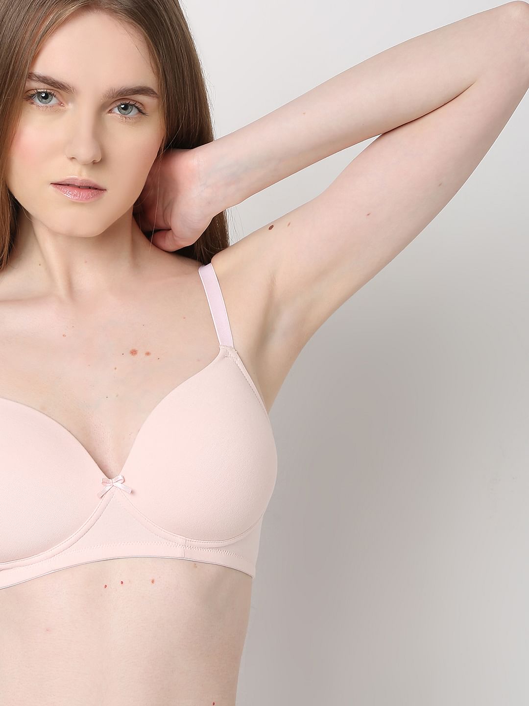 Intimates Light Pink Full Coverage Padded Non-Wired Bra