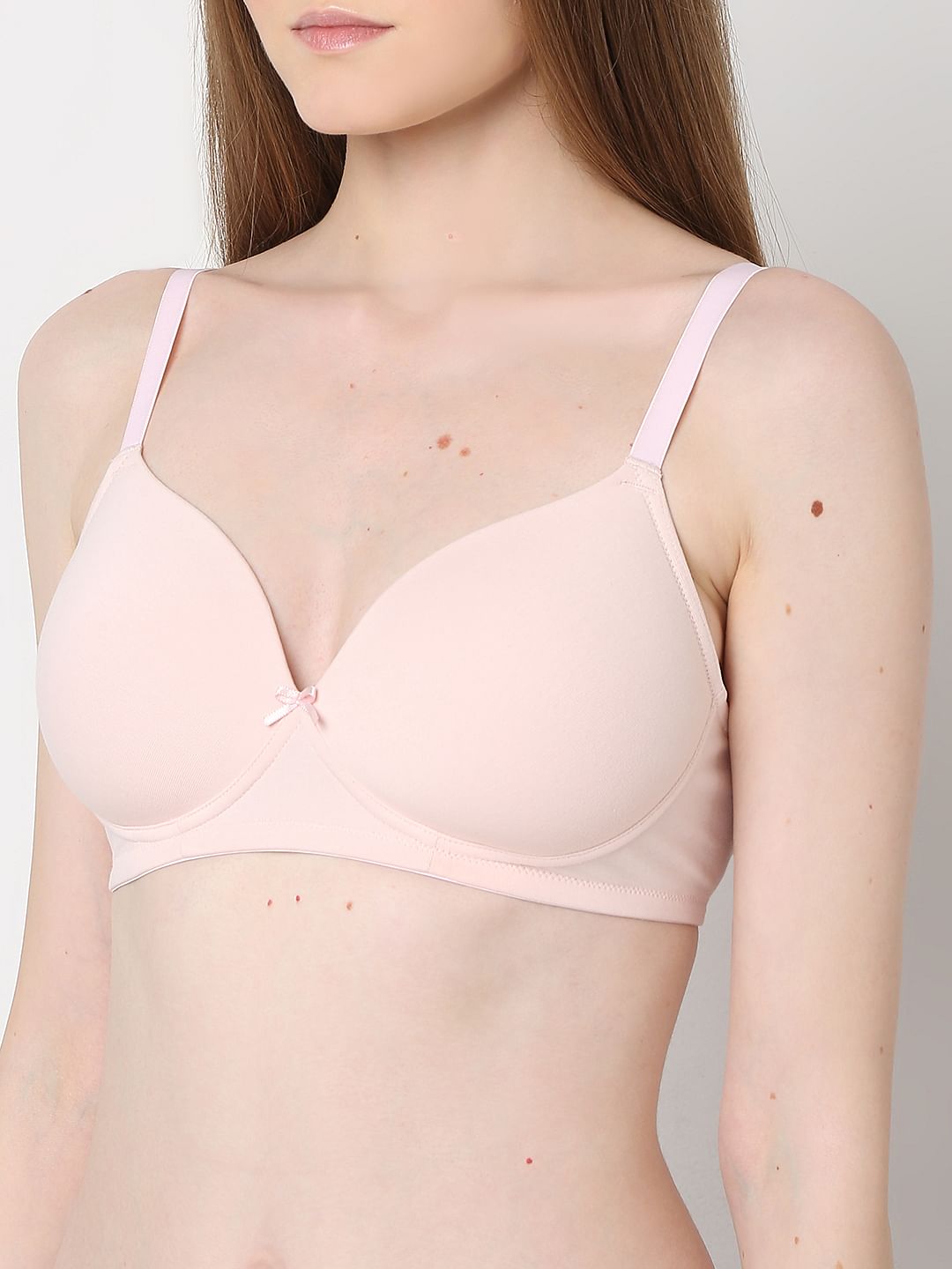 Intimates Light Pink Full Coverage Padded Non-Wired Bra