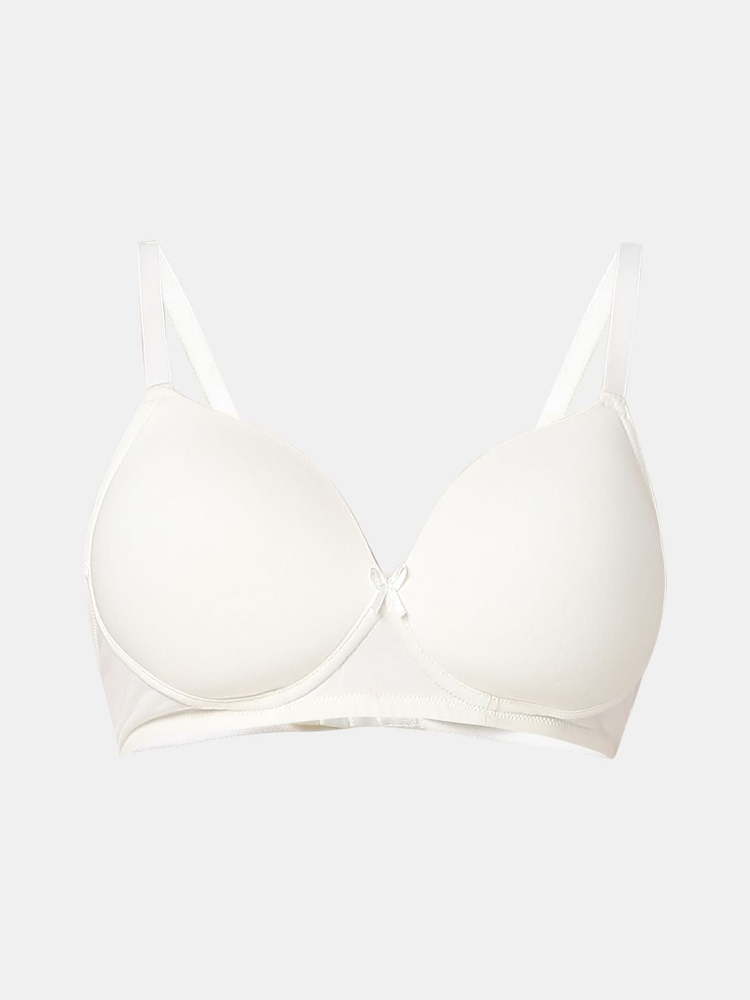 Intimates White Full Coverage Padded Non-Wired Bra