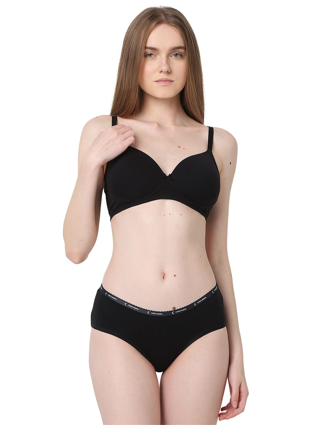 Intimates Black Full Coverage Padded Non-Wired Bra