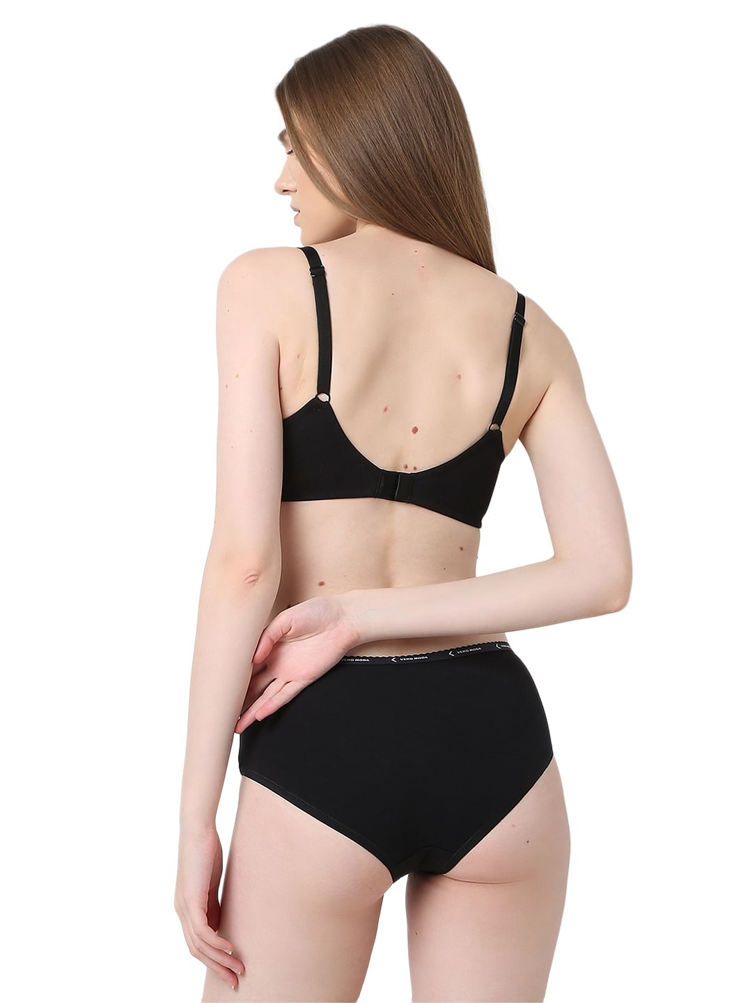 Intimates Black Full Coverage Padded Non-Wired Bra