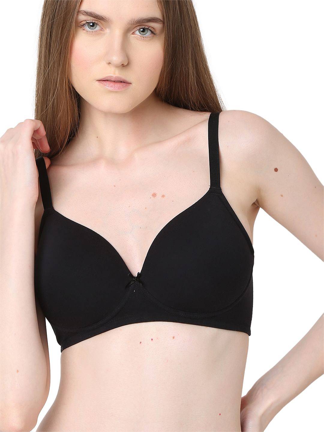Intimates Black Full Coverage Padded Non-Wired Bra
