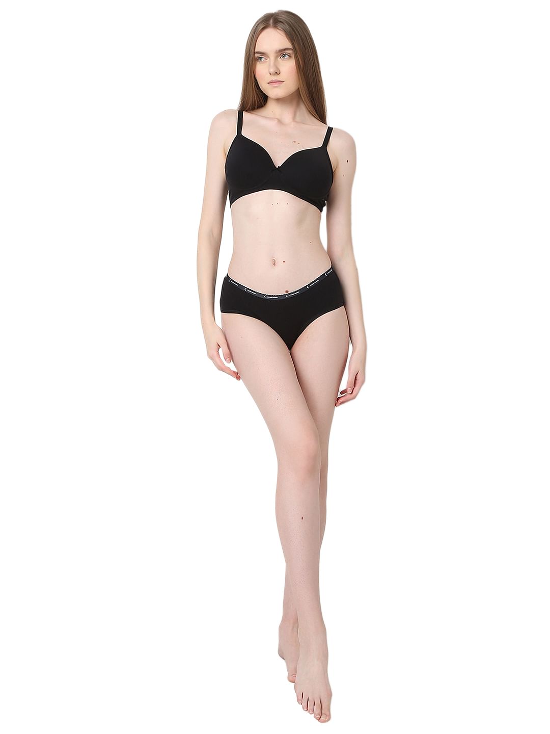 Intimates Black Full Coverage Padded Non-Wired Bra