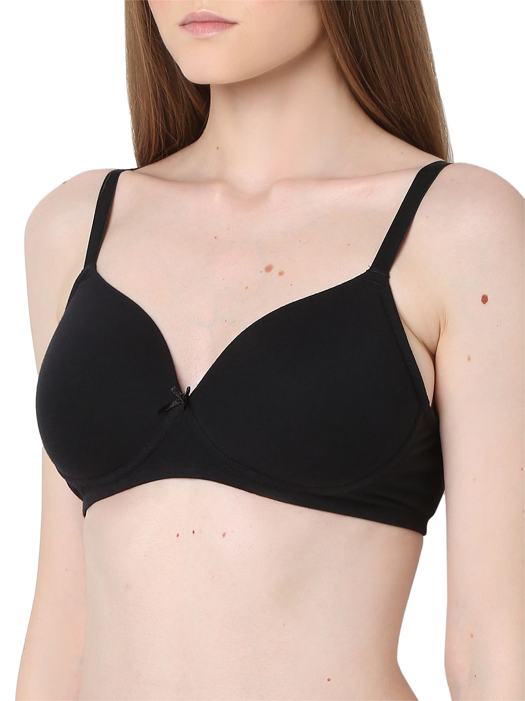 Intimates Black Full Coverage Padded Non-Wired Bra