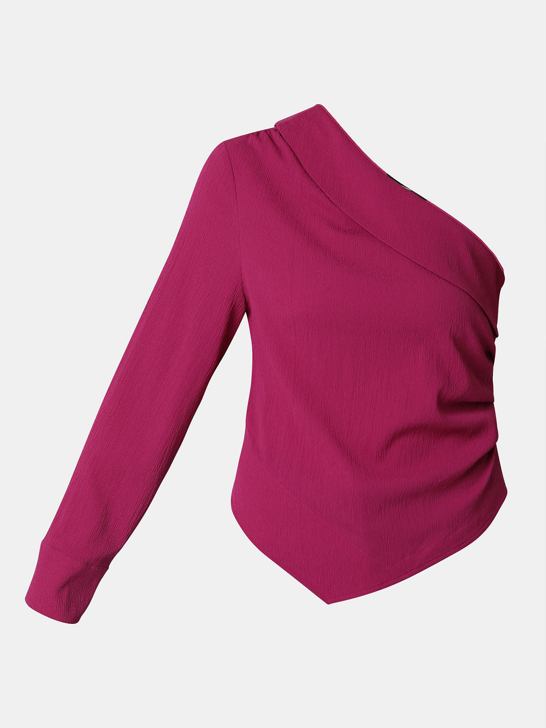 Pink One-Shoulder Top