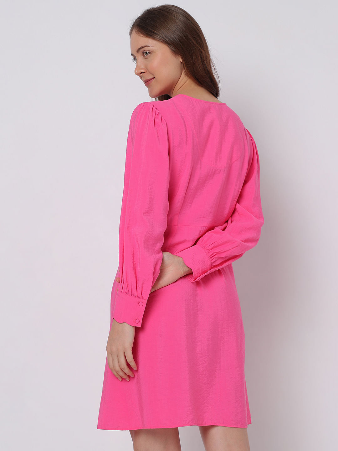 Pink Wrap Dress