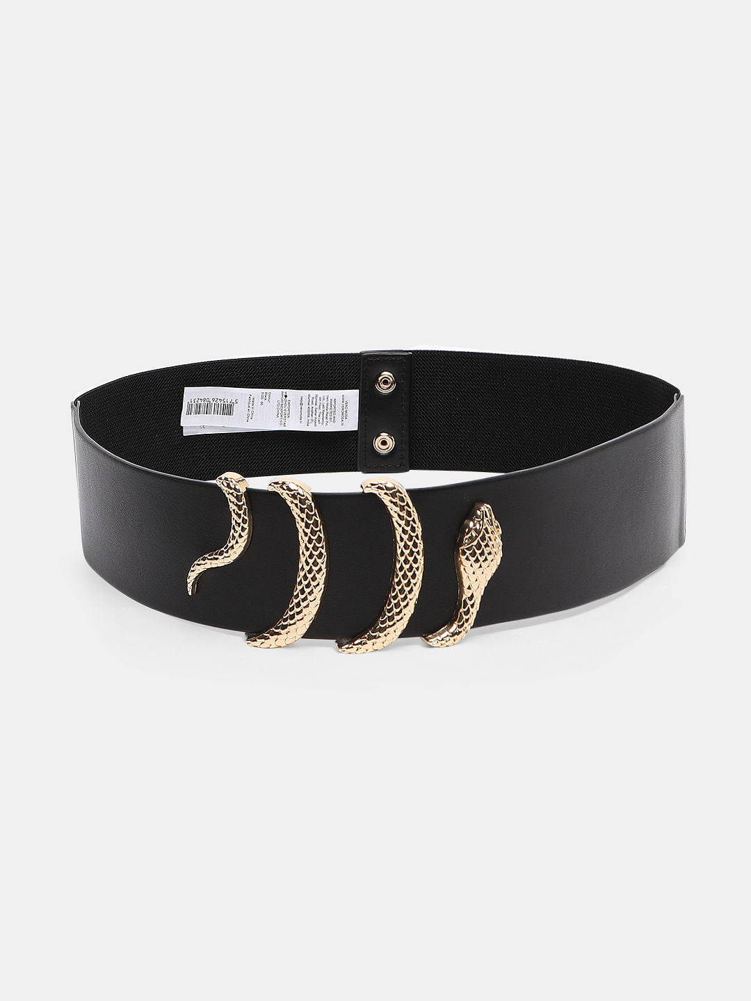 Black Snake Buckle Waist Belt