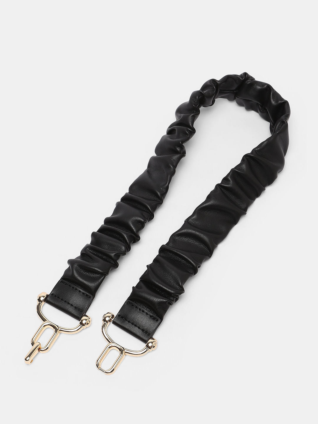 Black Wrinkle Waist Belt