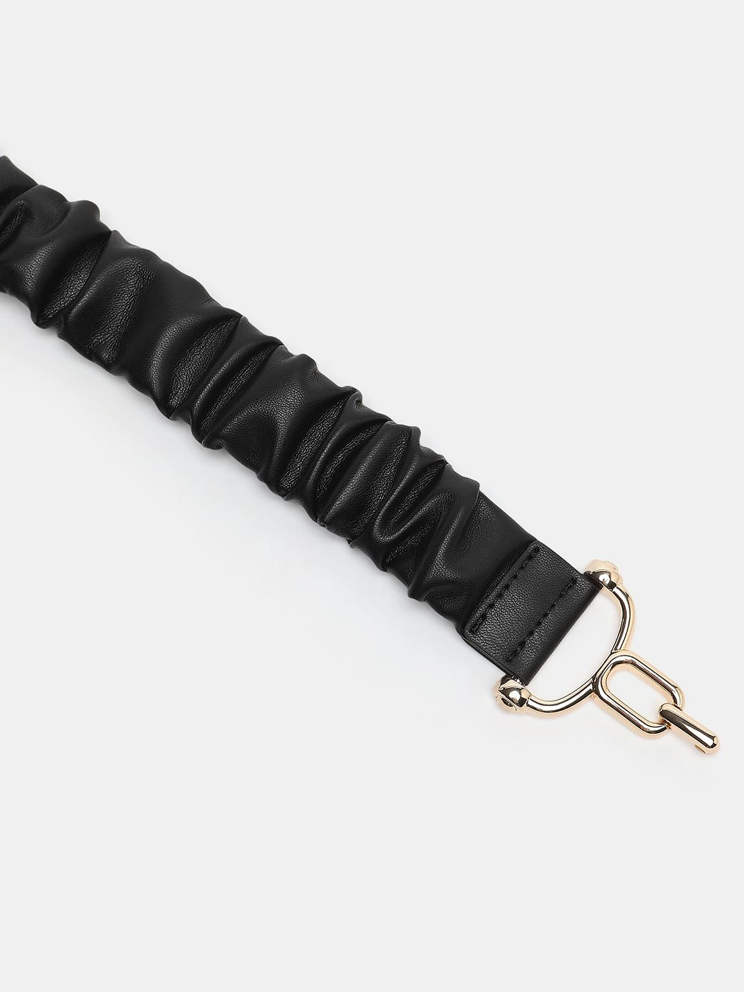 Black Wrinkle Waist Belt