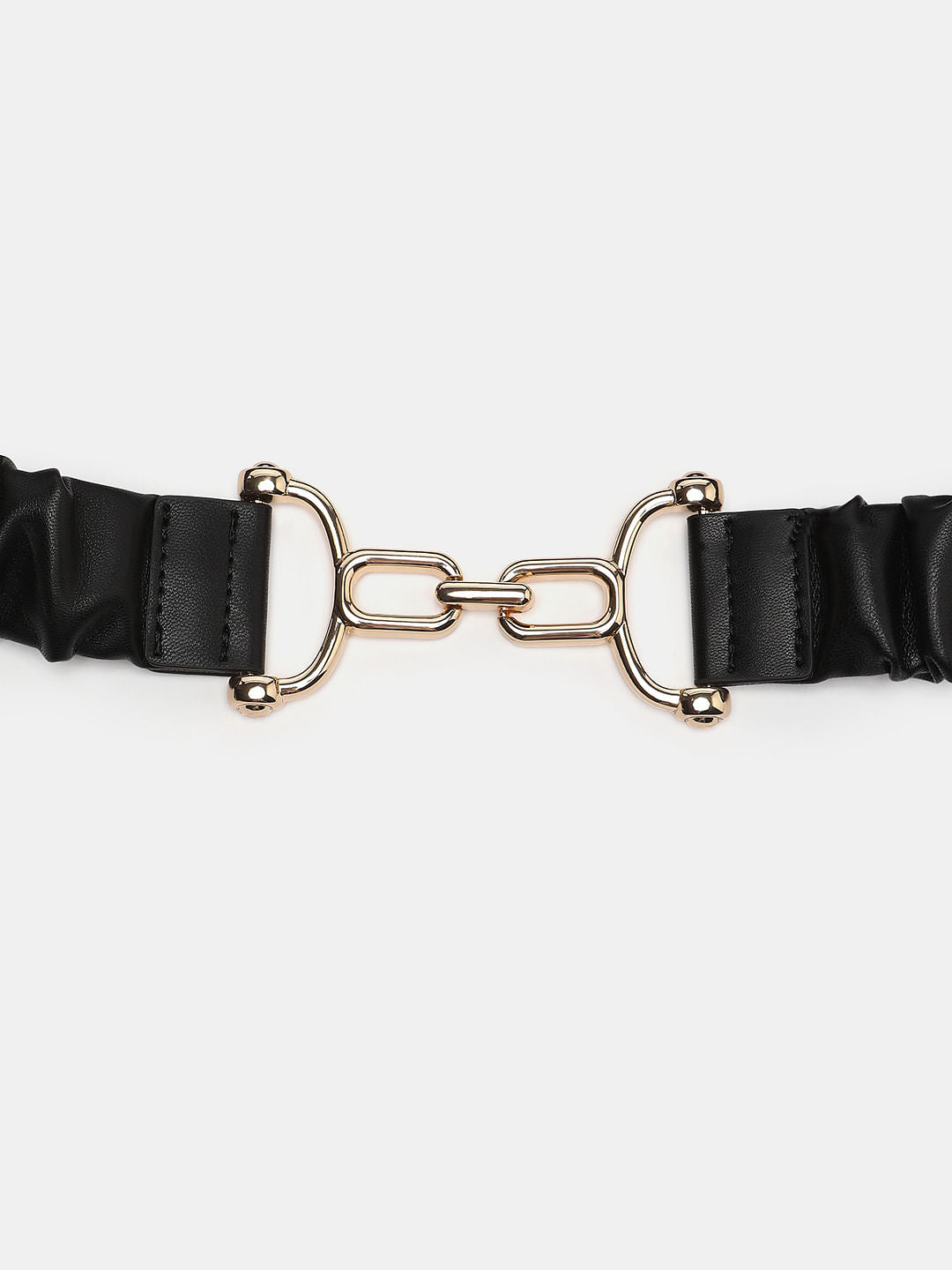 Black Wrinkle Waist Belt