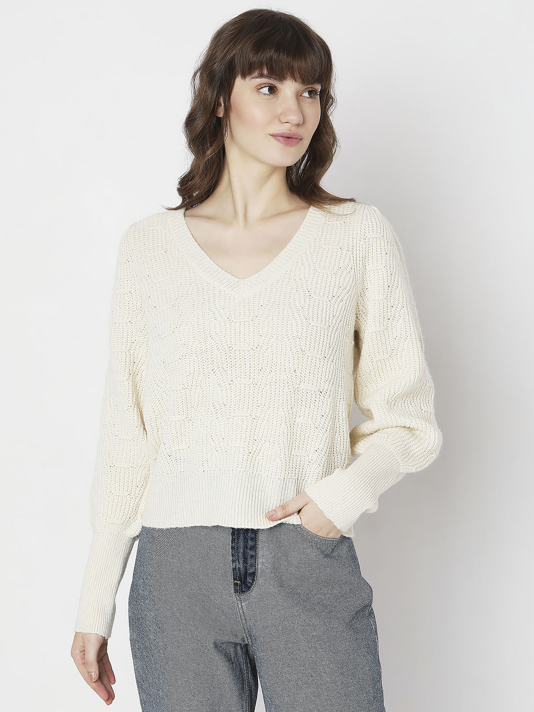 Off-White Pointelle Pullover